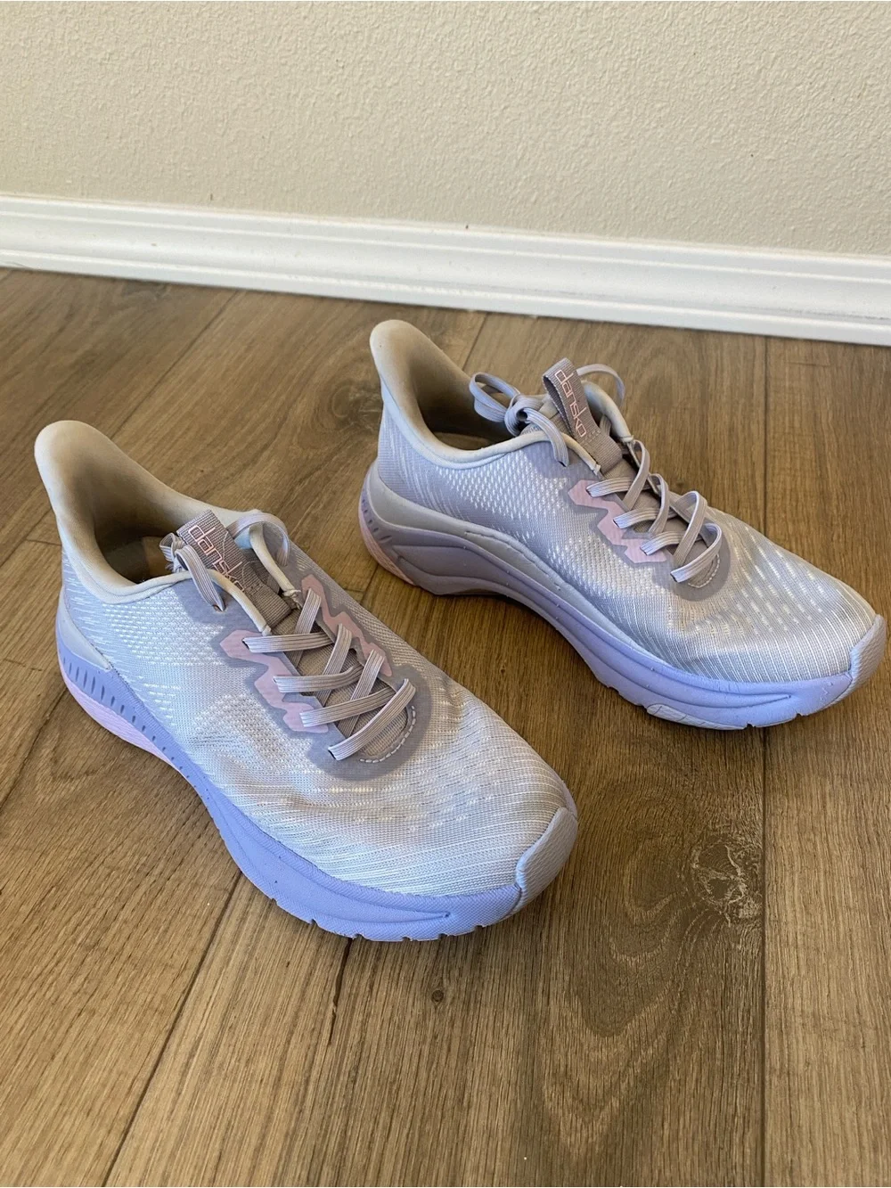 Dansko Women's Athletic Sneakers in White and Light Purple